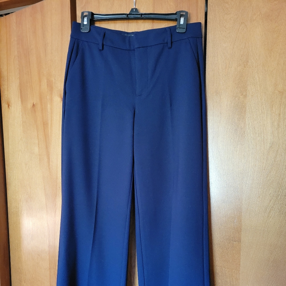 Liverpool Kelsey Wide Leg Navy Blue Trousers